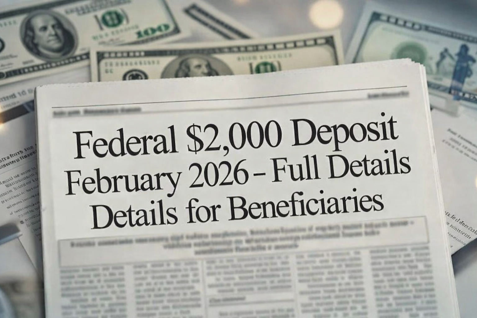 IRS today announced $2,000 Direct Deposit for All – Feb 2026 New Payment Schedule and Eligibility Guide
